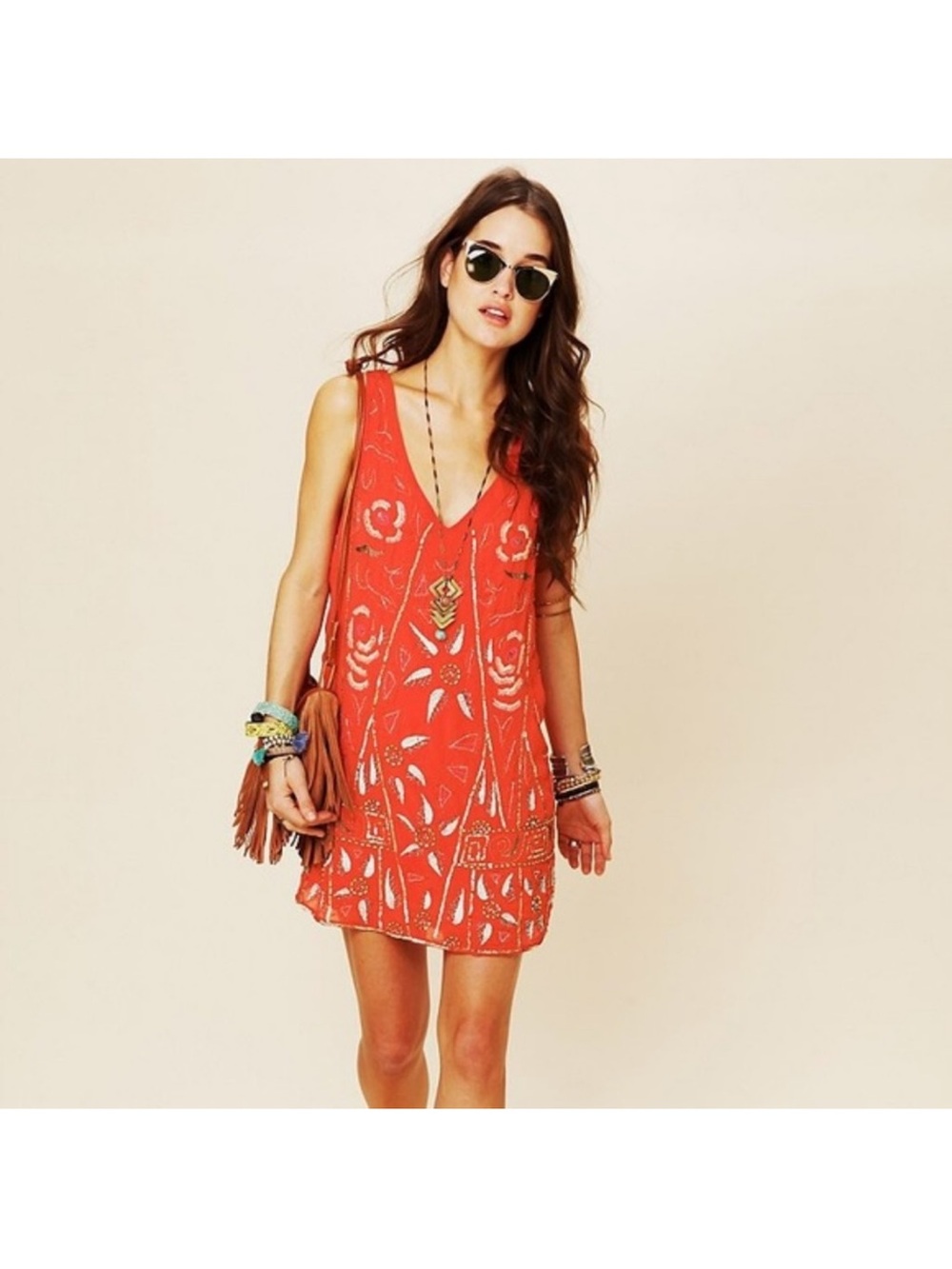 Free People Secret Garden Shift Dress